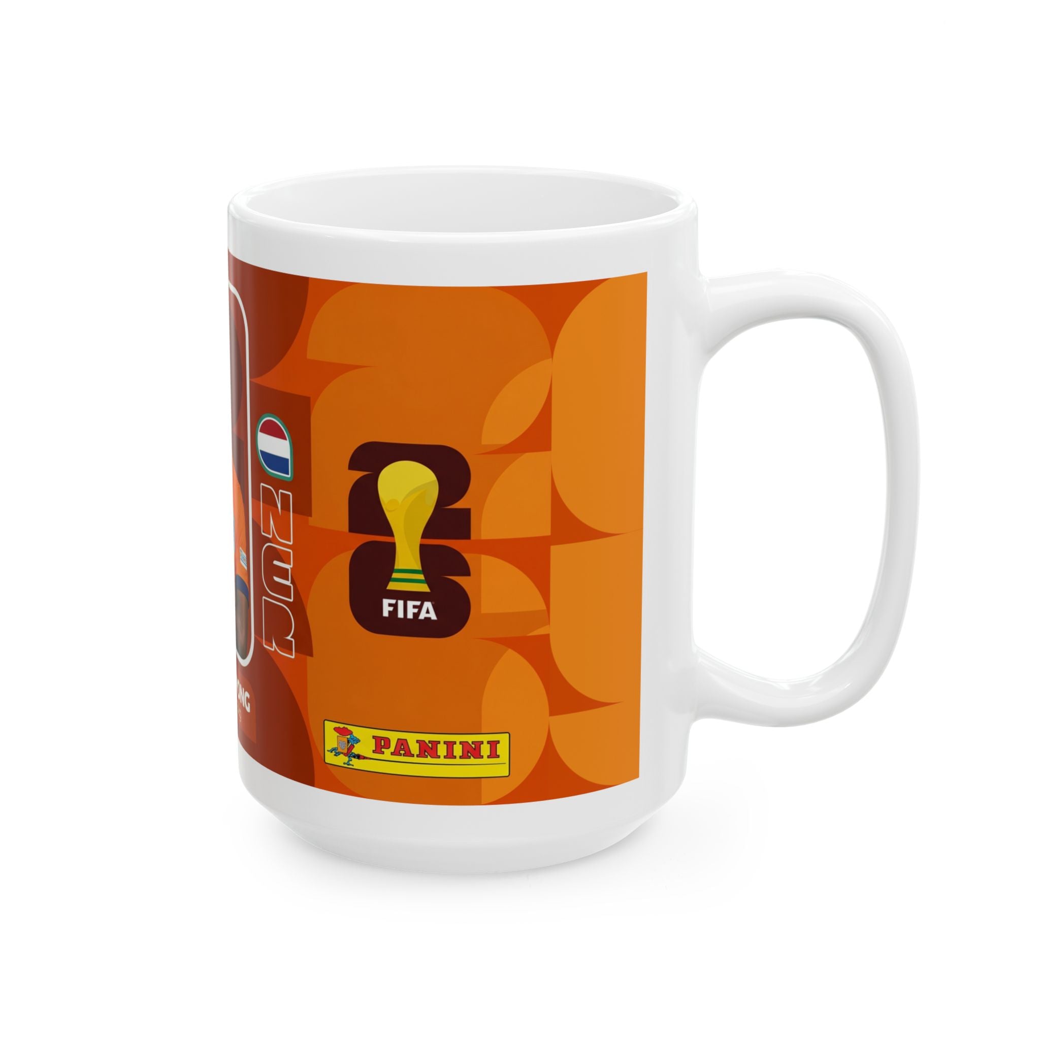 Netherlands Soccer Player Jeremie Frimpong Mug — Ceramic Coffee Cup (11oz/15oz), World Cup 2026 Mugs