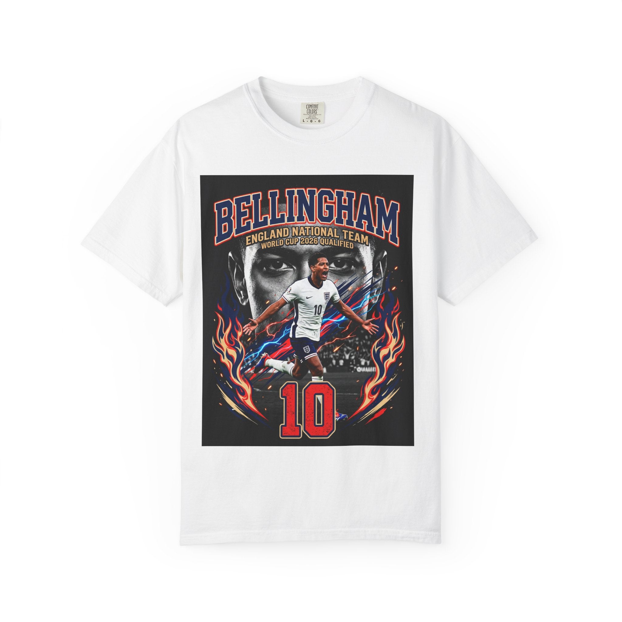 England World Cup 2026 T-shirt, Bellingham Collection Shirt, Gift for him, England Flag, Collectible