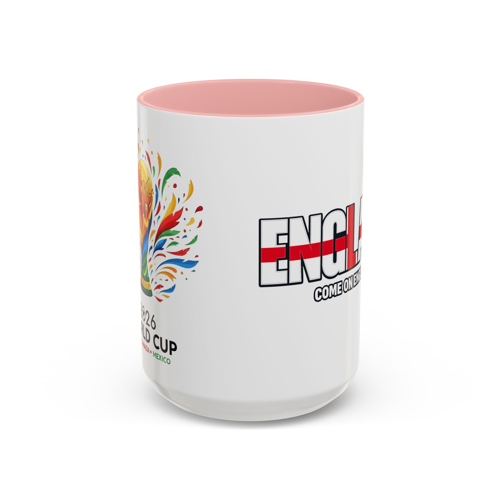 England Flag Typography Accent Coffee Mug | Come On England, World Cup 2026, Gift for Dad