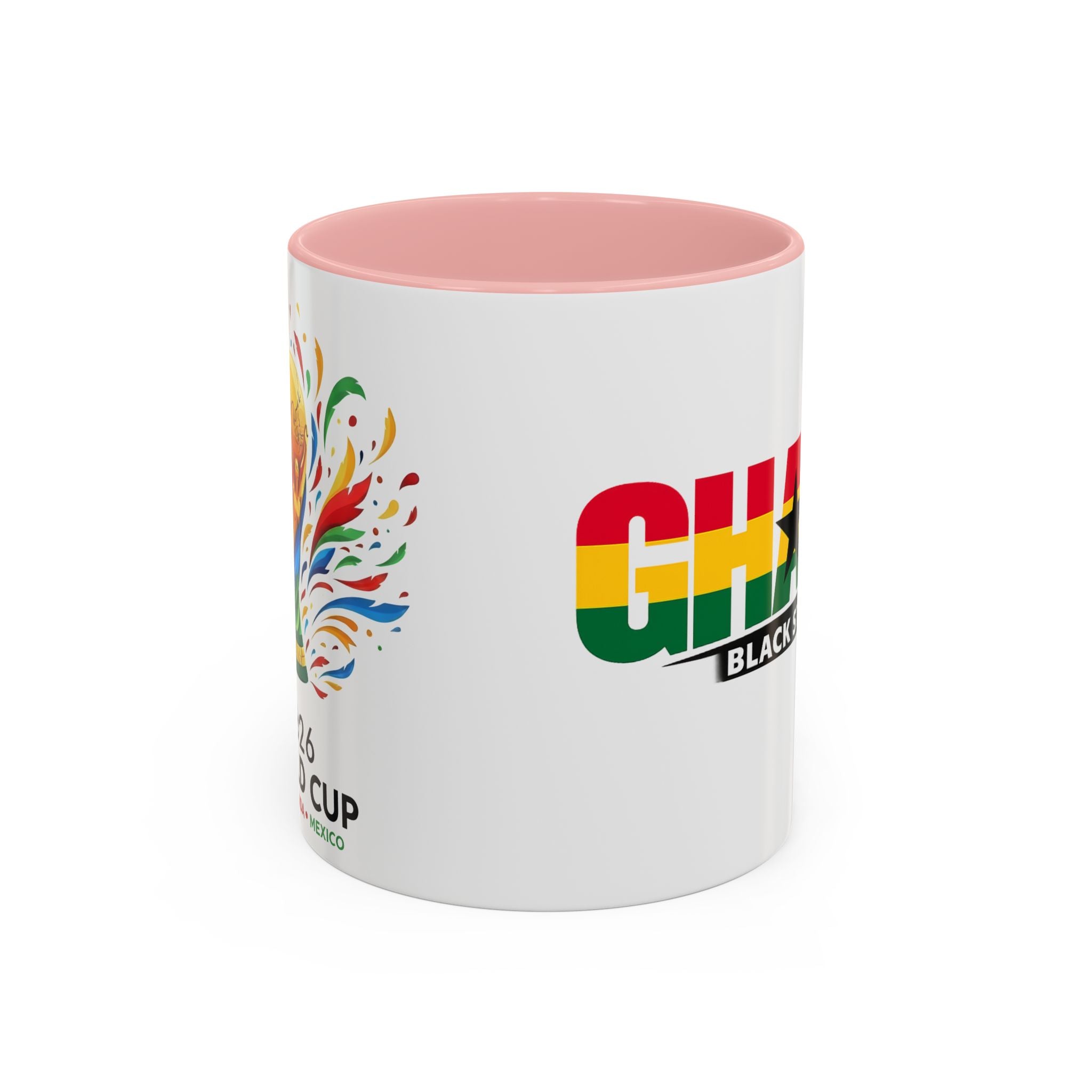 Ghana Black Stars flag stripe Accent Coffee Mug | 11oz 15oz, World Cup 2026, Gift for Dad