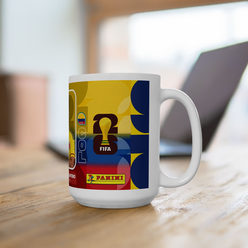 Colombian Soccer Player Juan Fernando Quintero Mug — Ceramic Coffee Cup (11oz & 15oz), World Cup 2026 Mugs