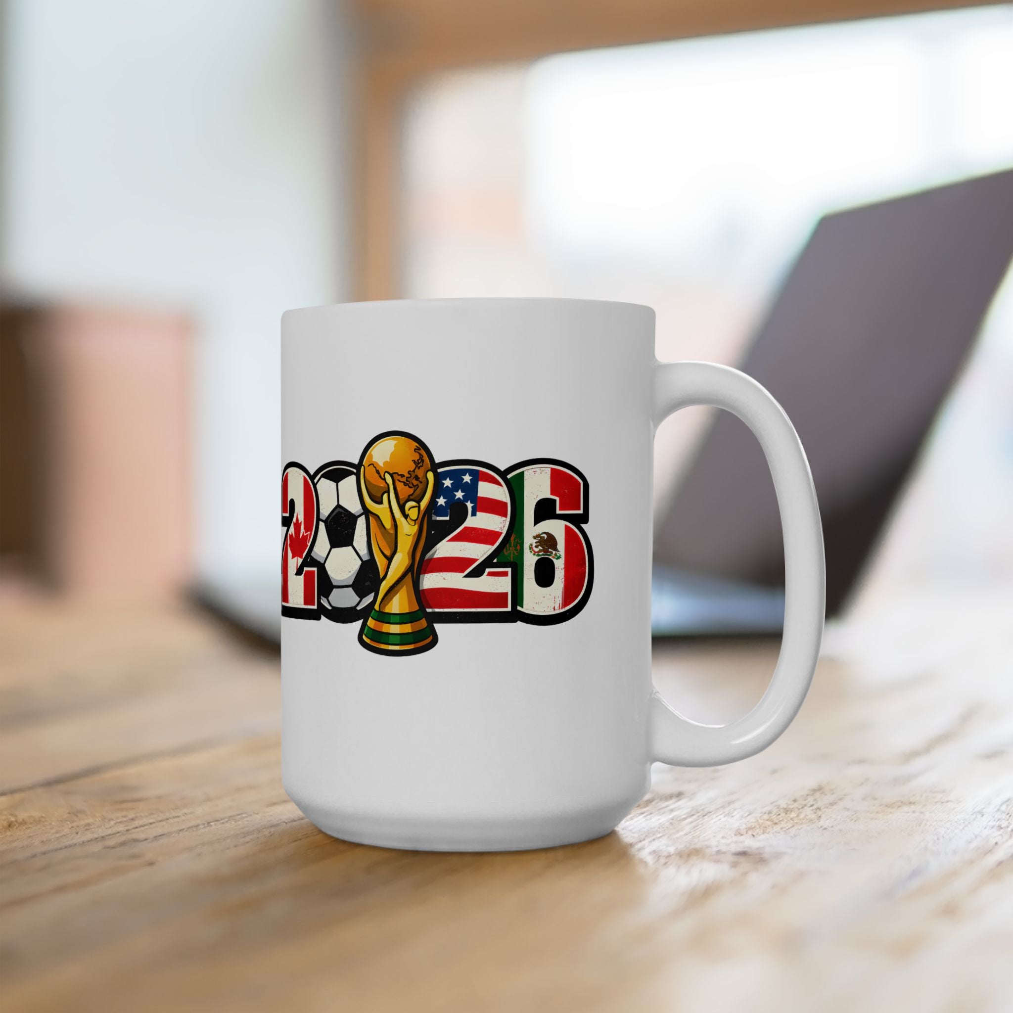 Croatia World Cup 2026 Mug, Soccer Ball, Ceramic Mug, Croatia Flag, Sports Fan Mug