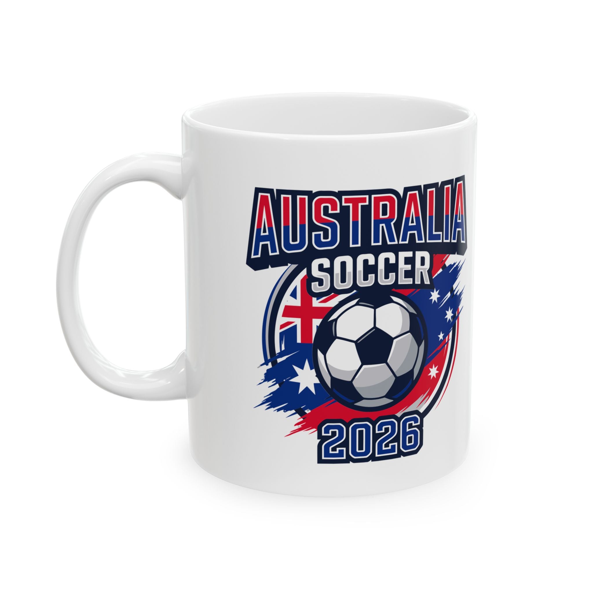 Australia soccer mug, World Cup 2026 ceramic coffee cup, 11oz or 15oz sizes