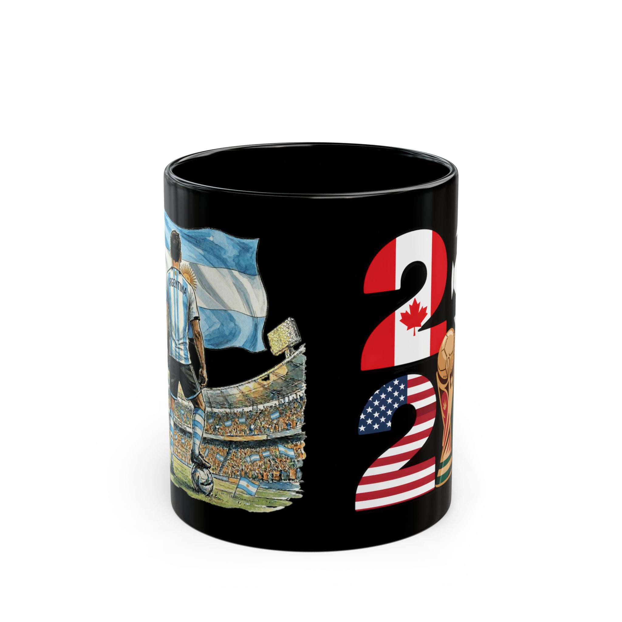 Argentina World Cup 2026 Mug | Black Ceramic Coffee Mug, Gift for dad