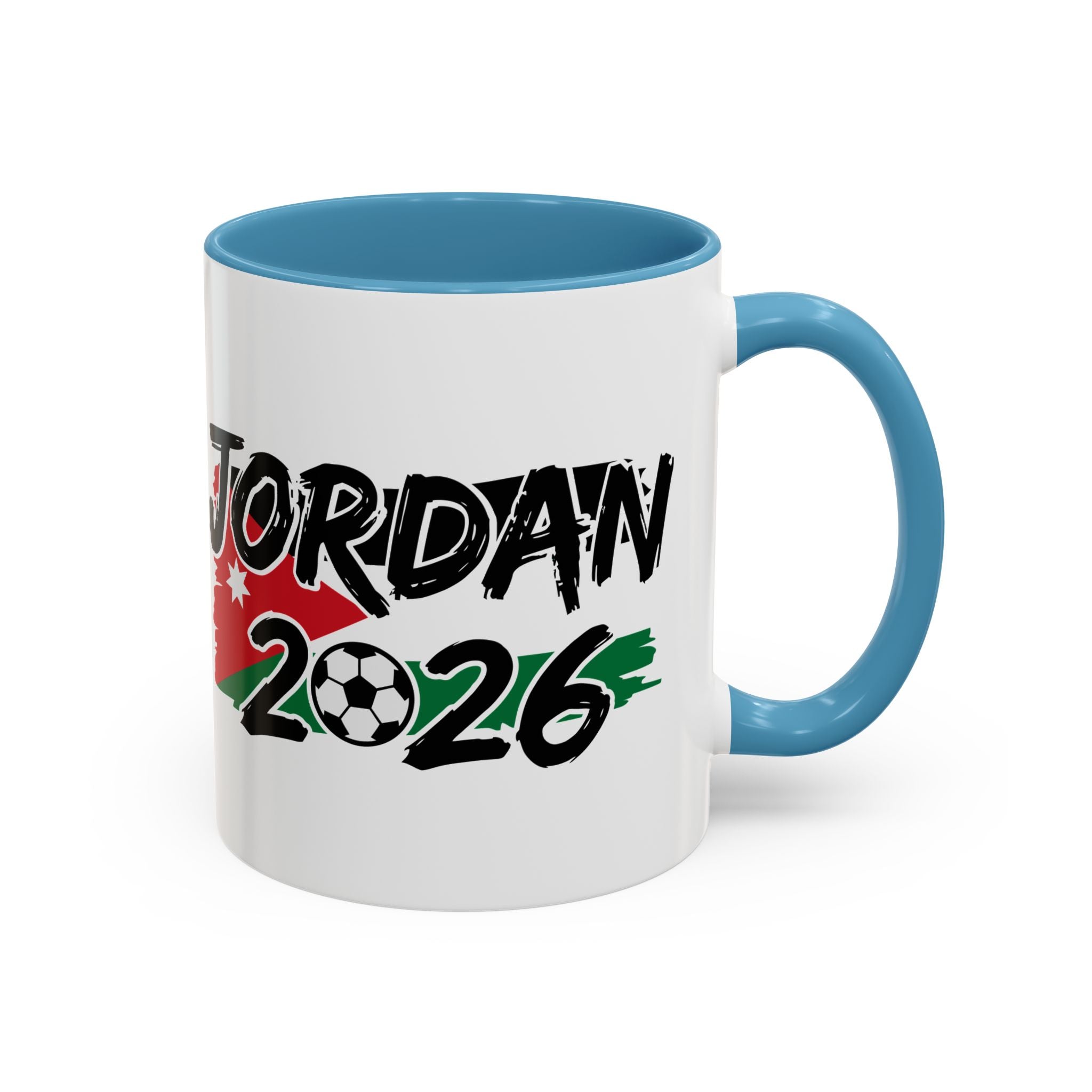 Jordan 2026 Soccer Logo Mug | Accent Coffee Mug 11oz 15oz, World Cup 2026, Gift for Dad