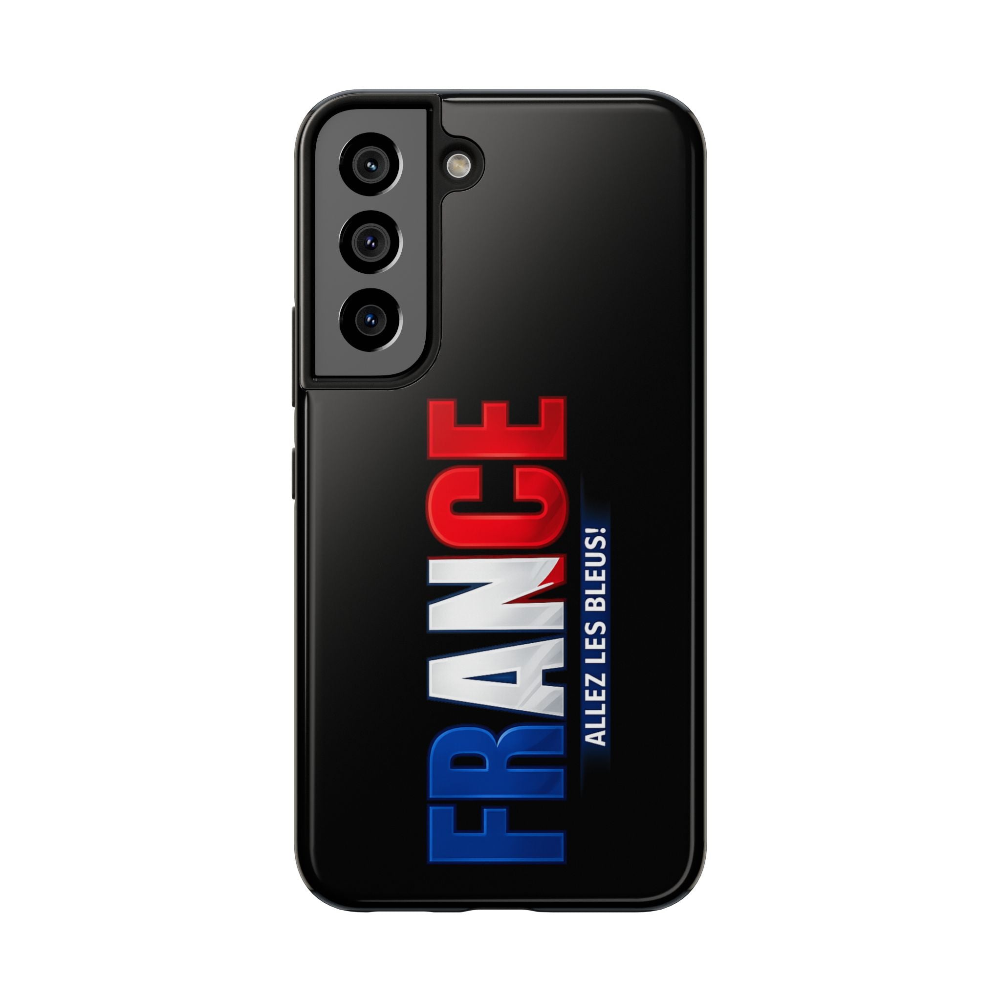 France tricolor vertical text Phone Case | Allez Les Bleus!, Cuctom Protective, Glossy Tough Cases, World Cup 2026