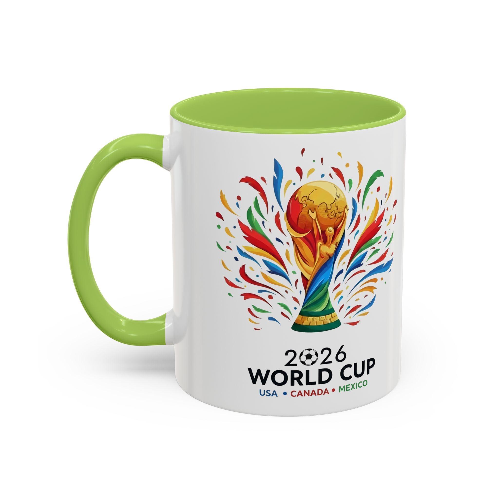 Colombia Vamos Colombia! Accent Coffee Mug | 11oz 15oz ceramic World Cup 2026, Soccer Gift
