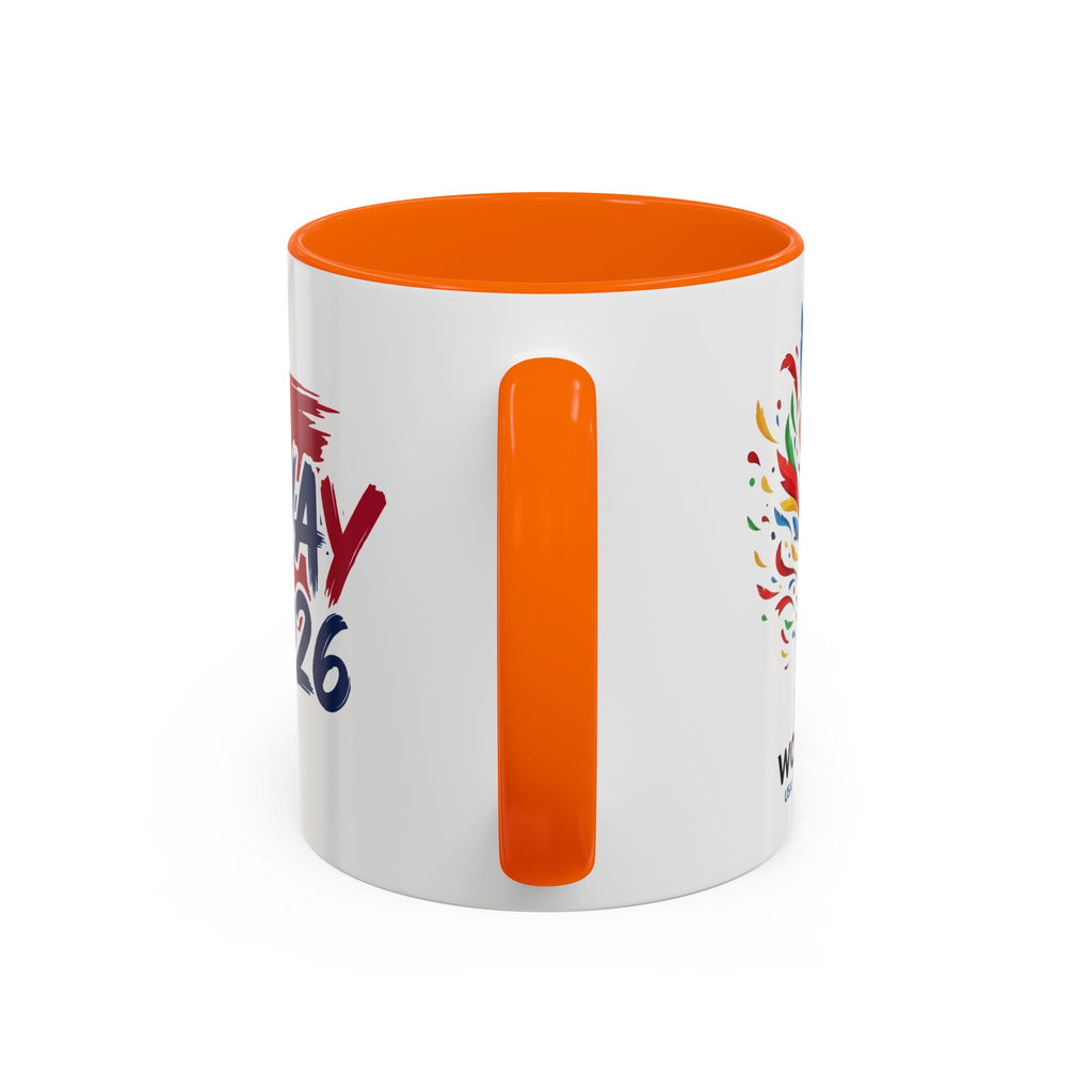 Norway 2026 Soccer Flag Accent Coffee Mug | 11oz 15oz, World Cup 2026, Gift for Dad