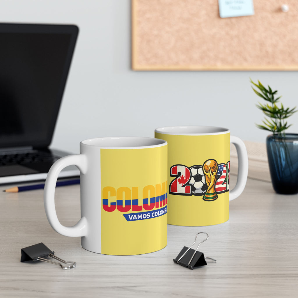 Colombia World Cup 2026 Mug | Ceramic Coffee Cup, Colombia Flag, Gift For Dad