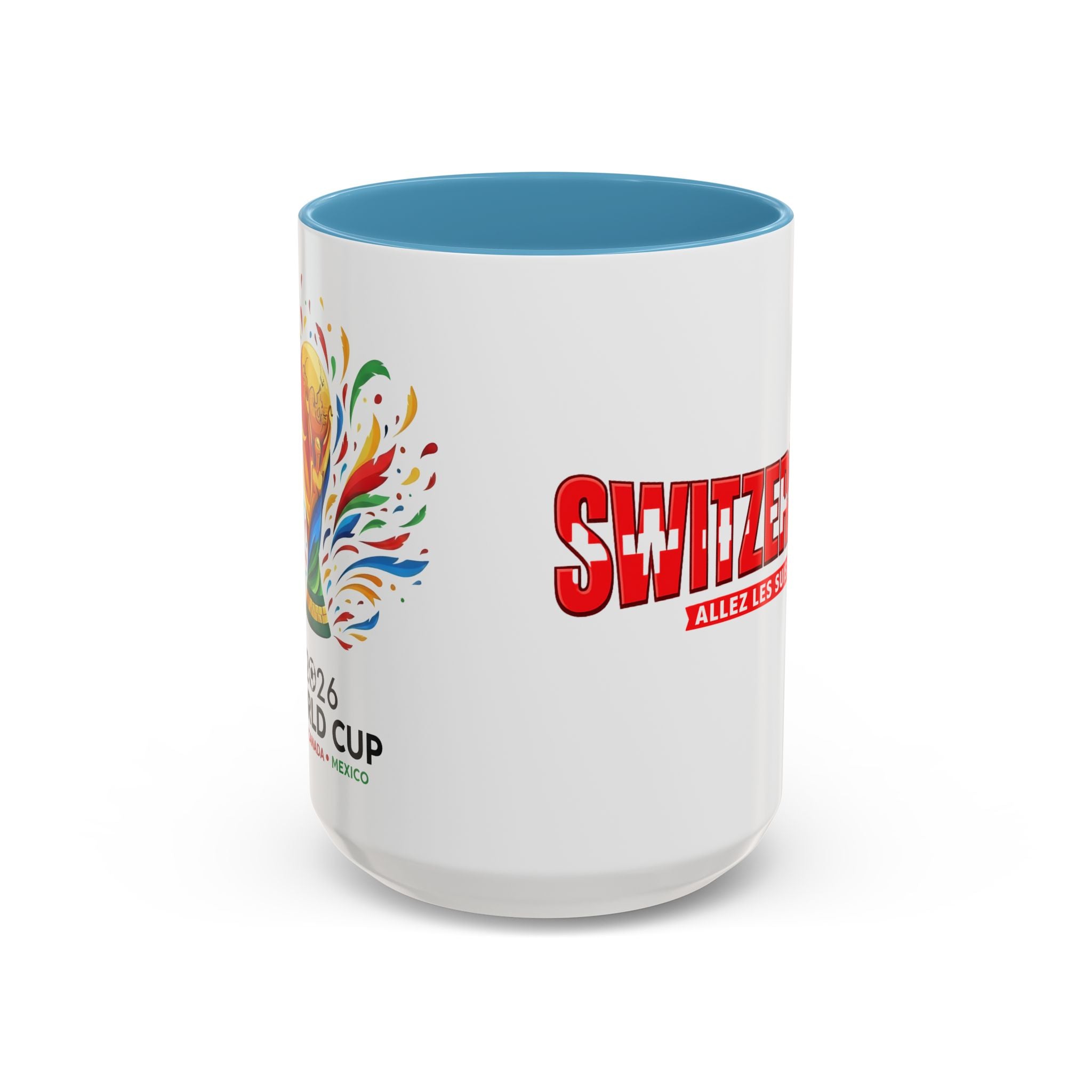 Switzerland Soccer Typography Mug | Accent Coffee Mug 11oz 15oz, Soccer World Cup 2026, Gift for Dad