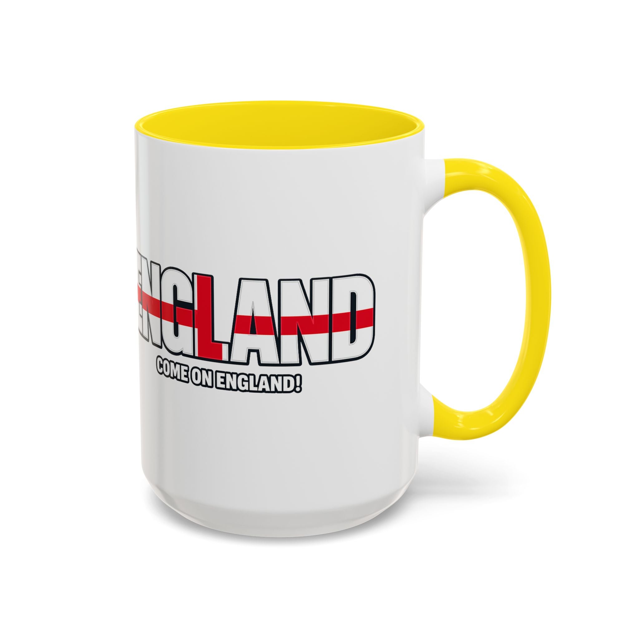 England Flag Typography Accent Coffee Mug | Come On England, World Cup 2026, Gift for Dad