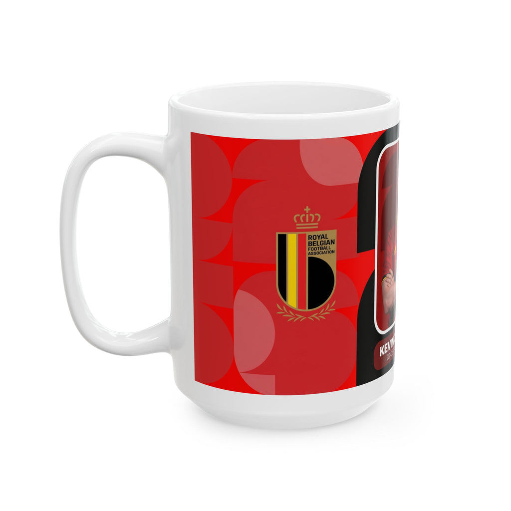 Belgium Soccer Player Kevin De Bruyne Ceramic Mug — Soccer Fan Gift (11oz/15oz), World Cup 2026 Mugs