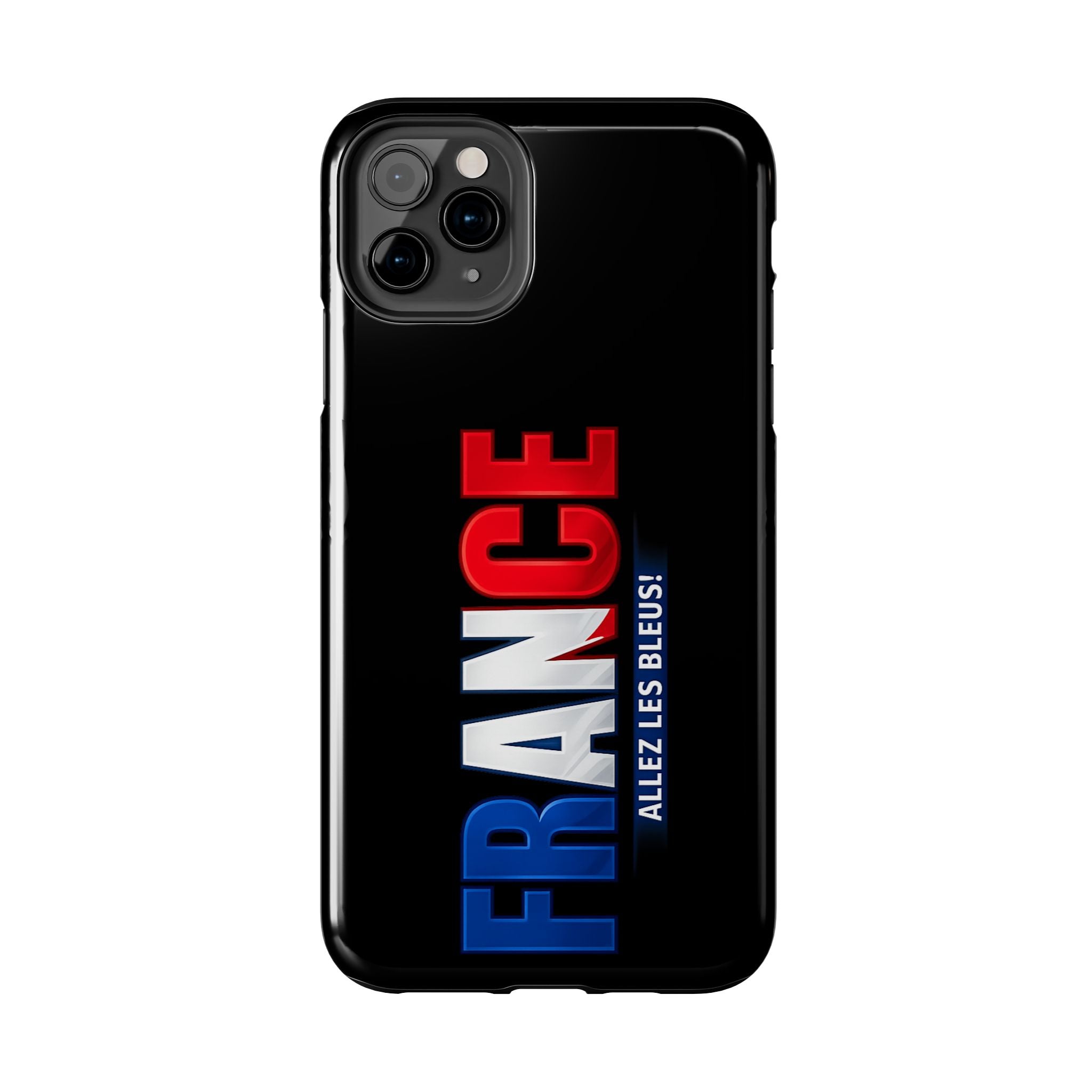 France tricolor vertical text Phone Case | Allez Les Bleus!, Cuctom Protective, Glossy Tough Cases, World Cup 2026