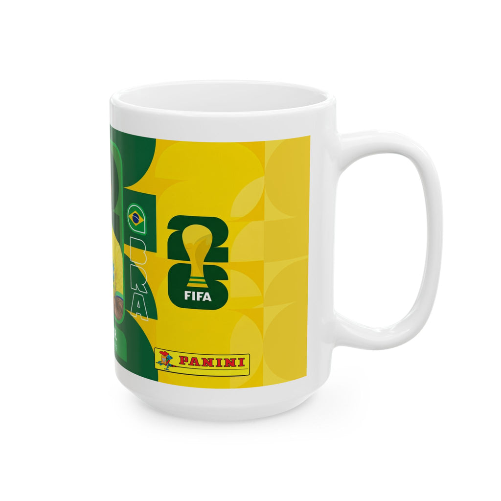 Neymar Jr. Brazil Soccer Mug —  11oz/15oz Ceramic Coffee Cup, World Cup 2026 Mugs