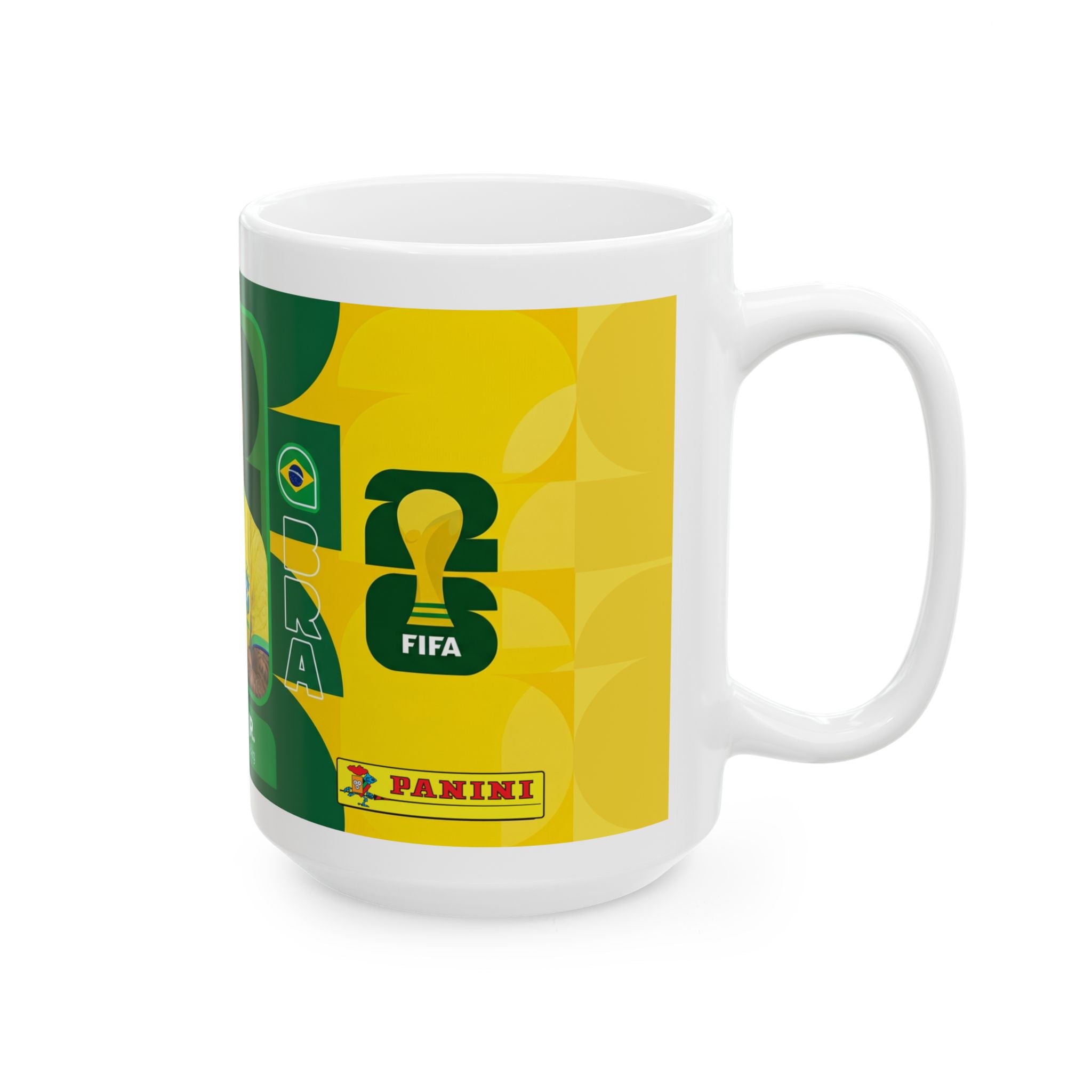 Neymar Jr. Brazil Soccer Mug —  11oz/15oz Ceramic Coffee Cup, World Cup 2026 Mugs