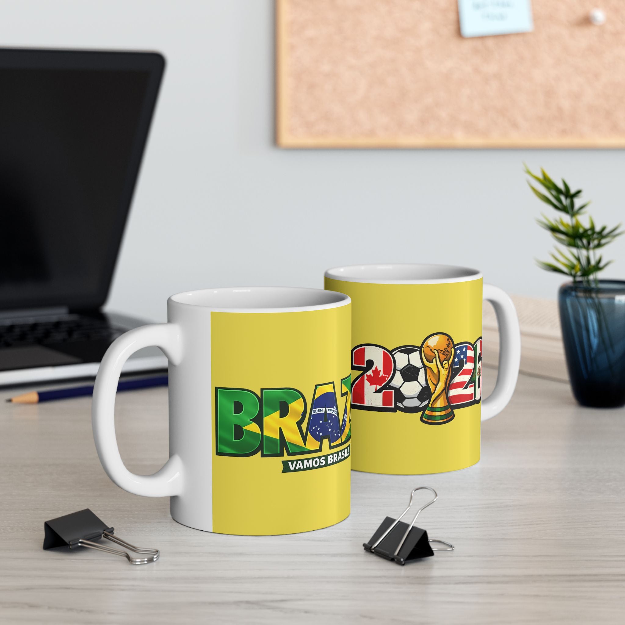 Brazil World Cup 2026 Mug | Fan Coffee Cup, Brazil Flag, Gift For Dad