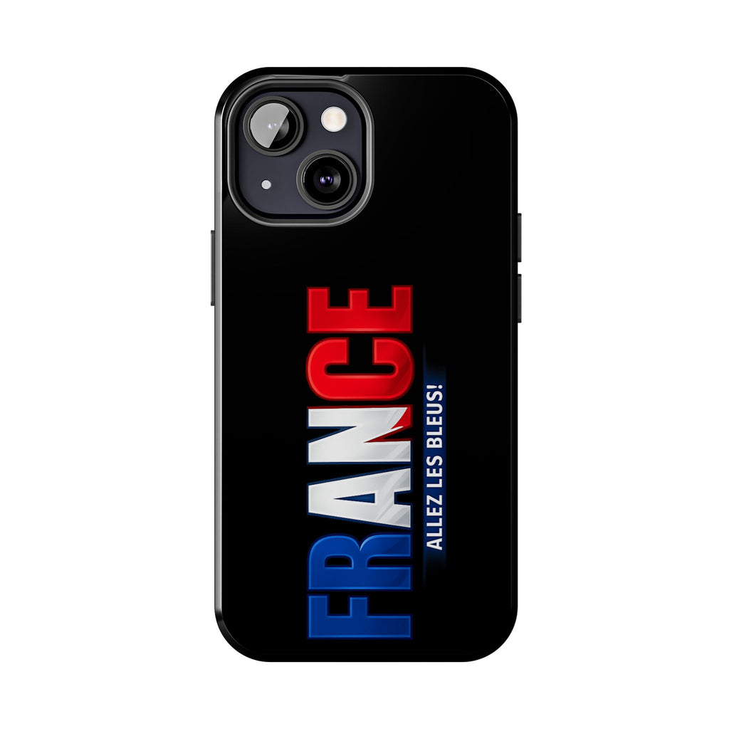 France tricolor vertical text Phone Case | Allez Les Bleus!, Cuctom Protective, Glossy Tough Cases, World Cup 2026