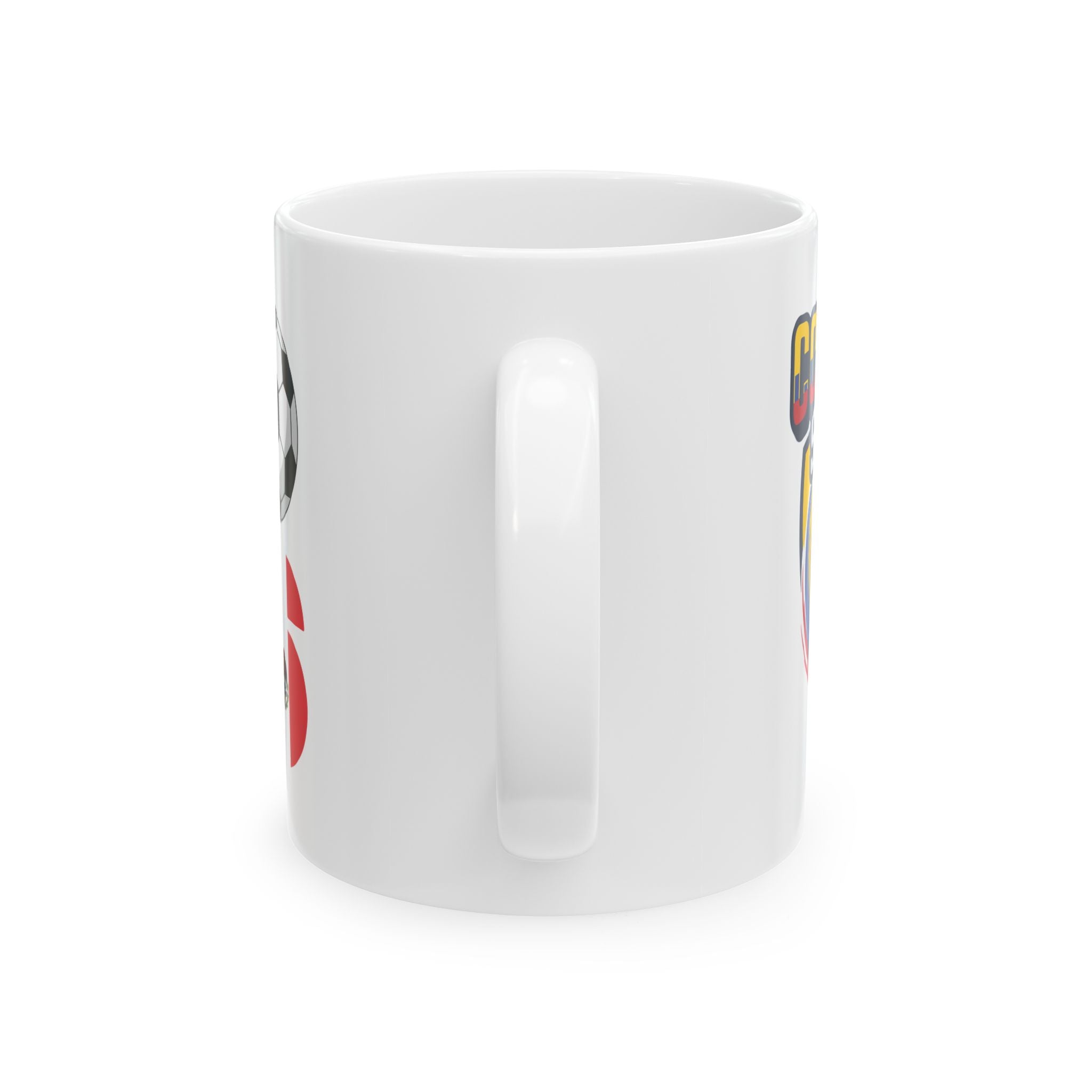 Colombia| Soccer Ball Flag Design,Coffee Mug 11oz or 15oz, World Cup 2026 Gift for Dad, Colombia Flag
