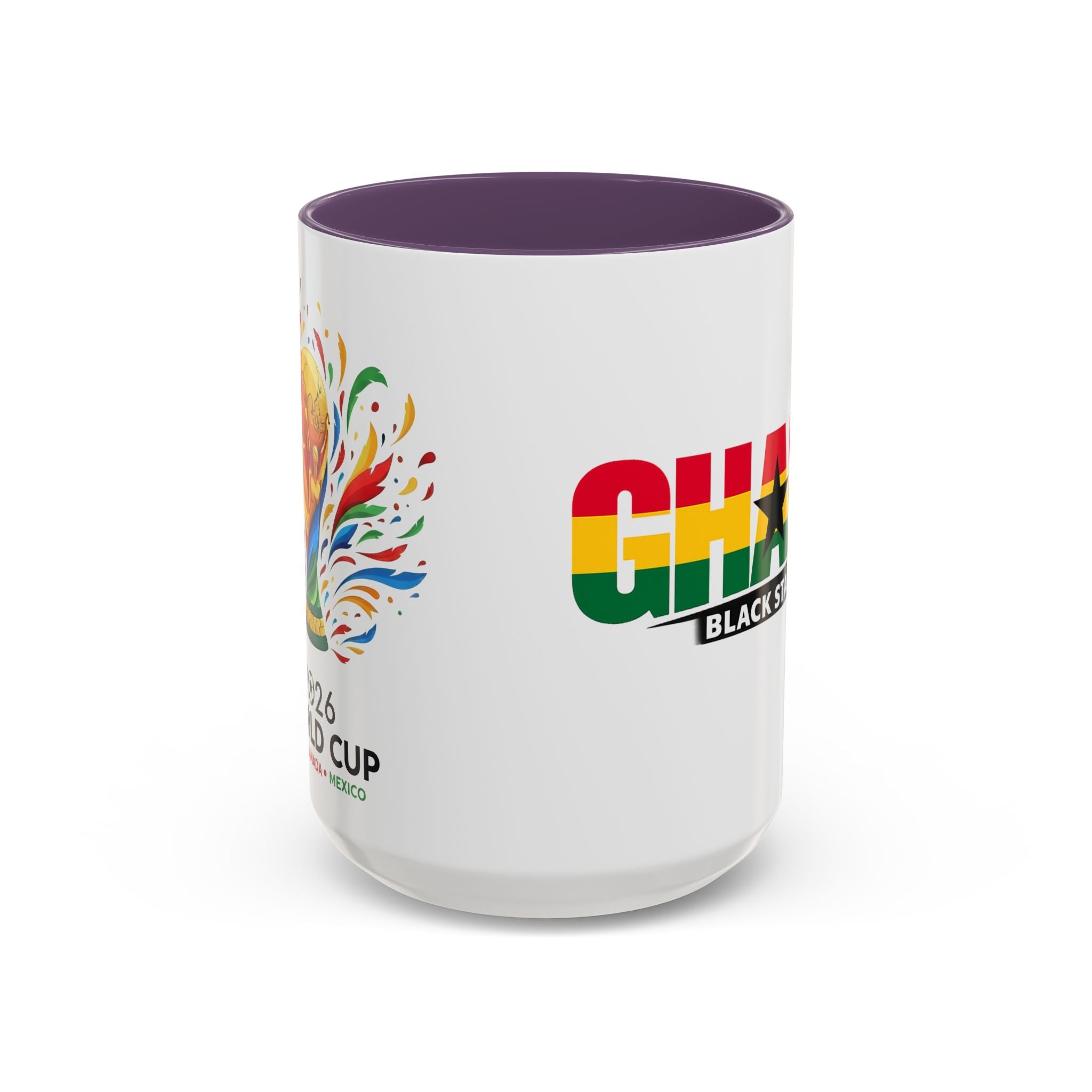 Ghana Black Stars flag stripe Accent Coffee Mug | 11oz 15oz, World Cup 2026, Gift for Dad