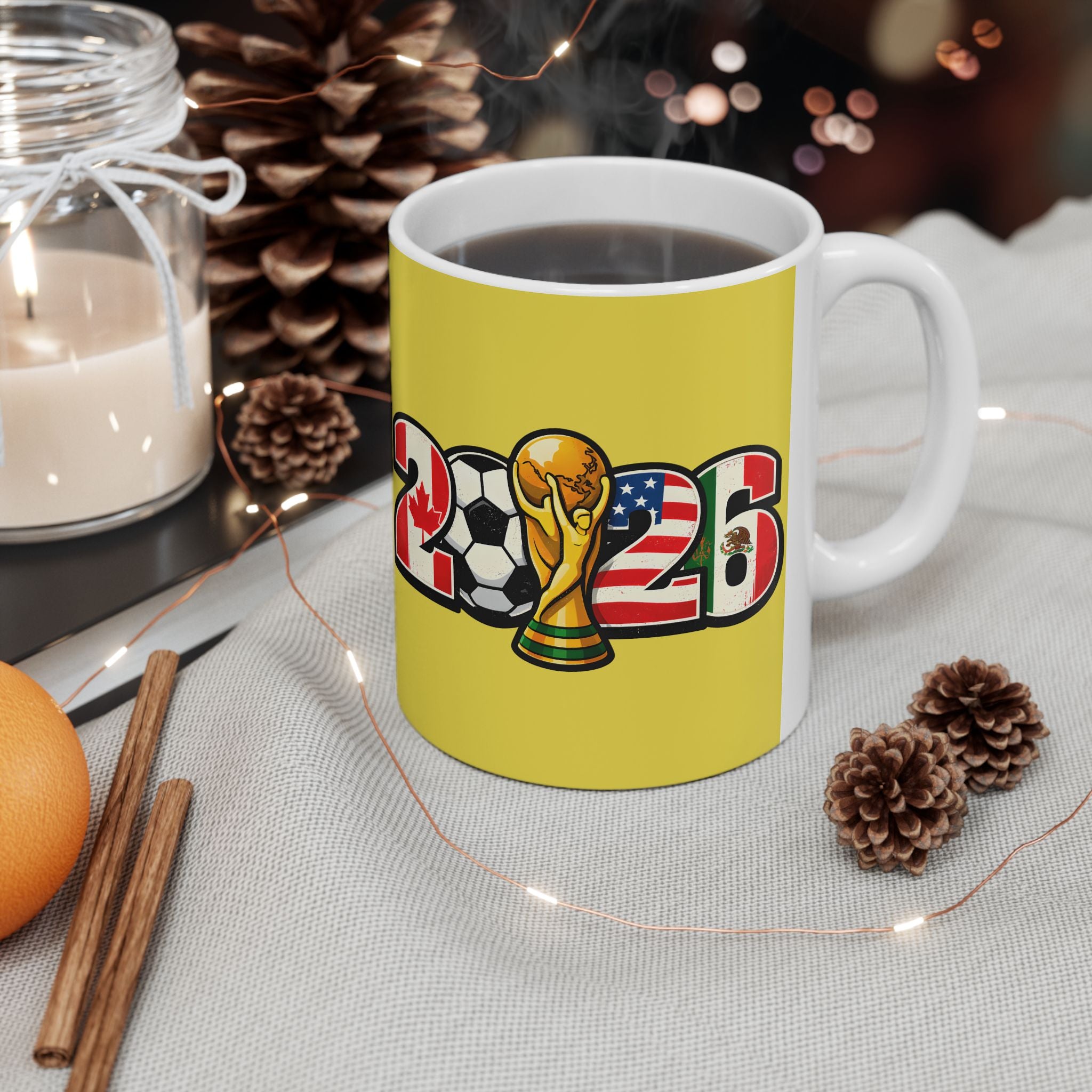 Brazil World Cup 2026 Mug | Fan Coffee Cup, Brazil Flag, Gift For Dad
