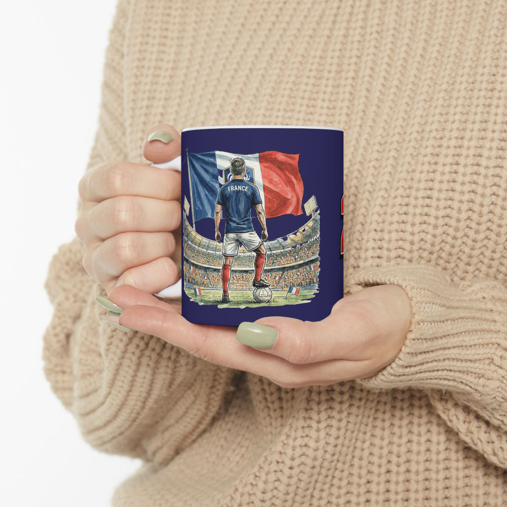 France World Cup 2026 Soccer Fans Mug, France Flag, Ceramic Mug, Gift For Dad