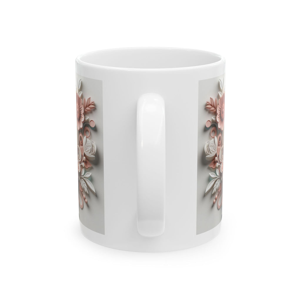 Vintage Angel Illustration Mug | Floral Cherub Ceramic Mug, Mother's Day Sale