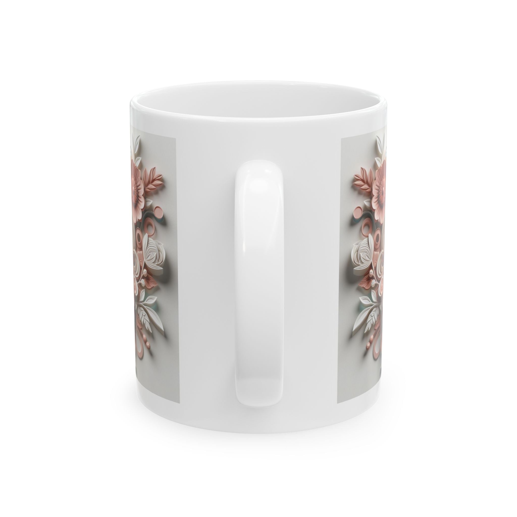 Vintage Angel Illustration Mug | Floral Cherub Ceramic Mug, Mother's Day Sale