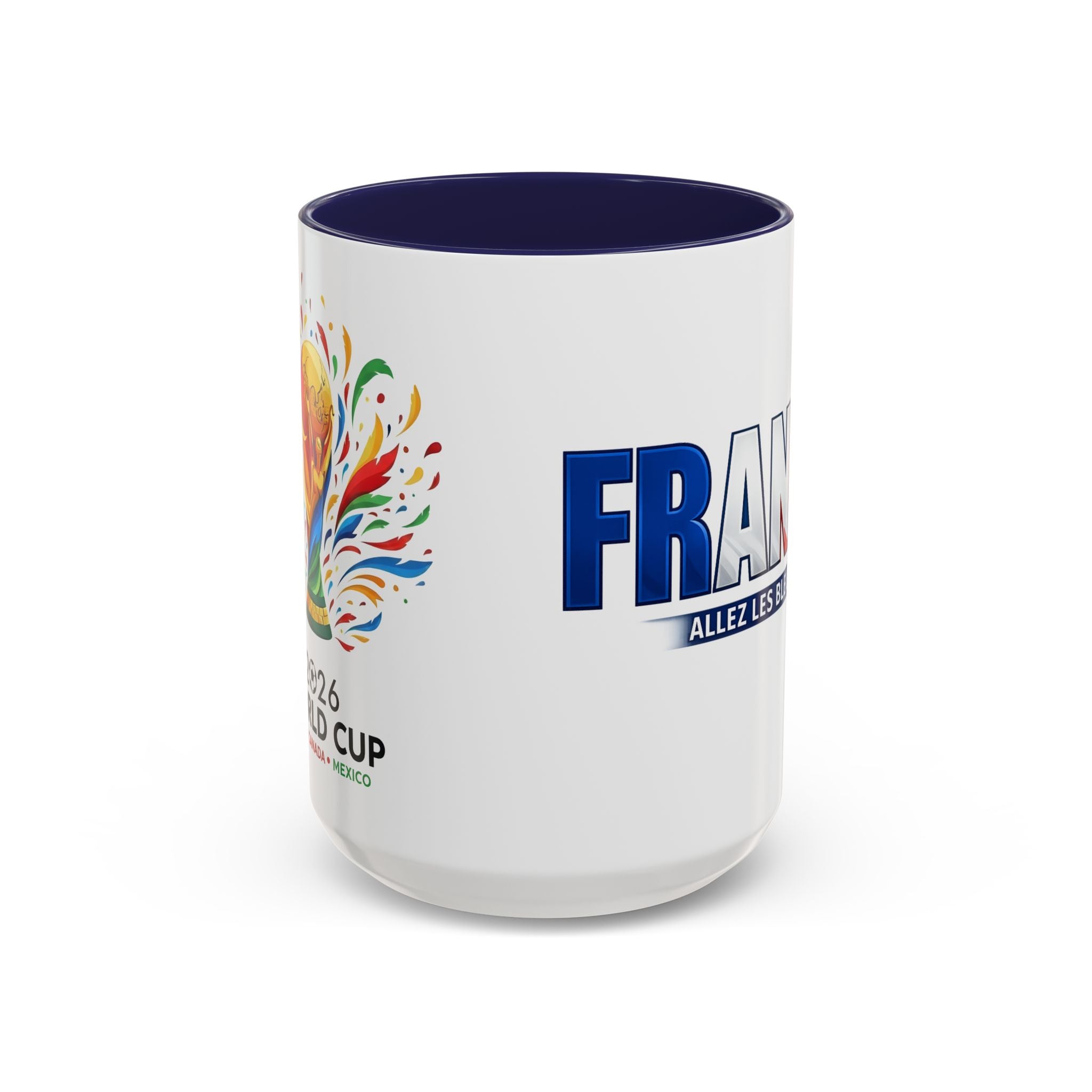 France Tricolor Logo Coffee Mug | Accent Coffee Mug 11oz 15oz, Worl Cup 2026, Gift for mom and dad
