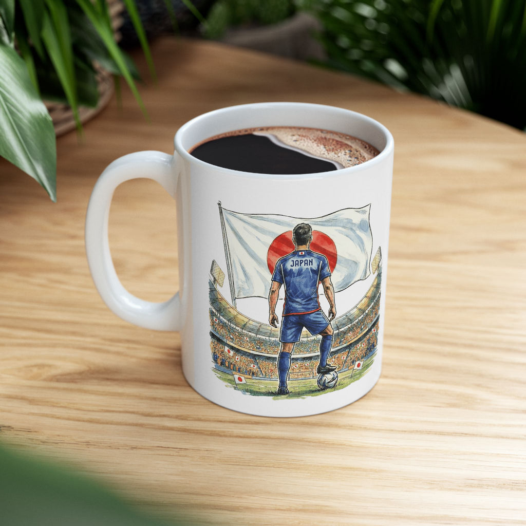 Japan World Cup 2026 Mug, Ceramic Cup, Japan Flag, Gift For Soccer Fan