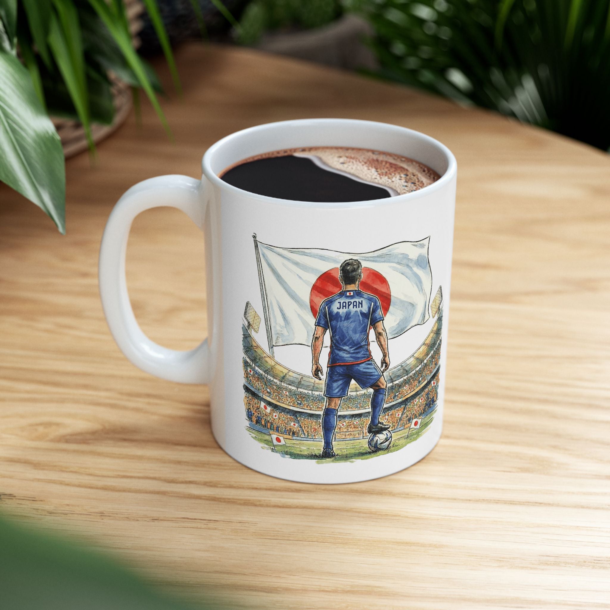 Japan World Cup 2026 Mug, Ceramic Cup, Japan Flag, Gift For Soccer Fan