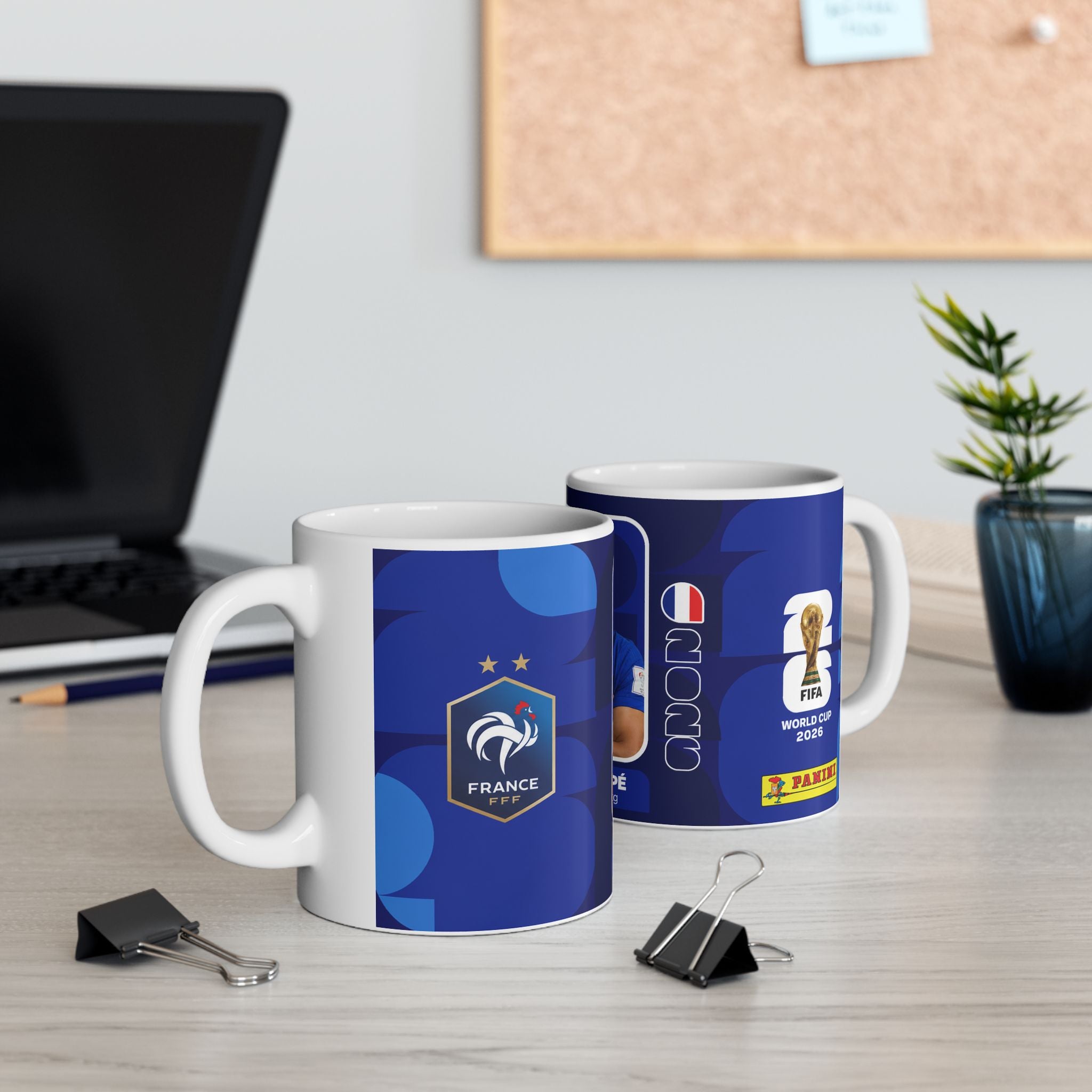 Kylian Mbappé France Football Mug –  Ceramic Coffee Cup (11oz/15oz), World Cup 2026 Mugs
