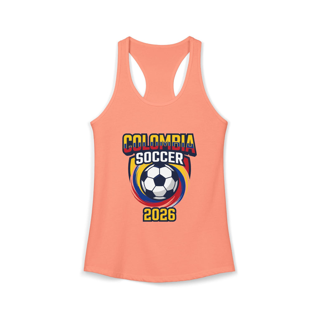 Colombia World Cup 2026 Racerback Tank | Colombia Soccer Tank Top, Mother's Day Sale