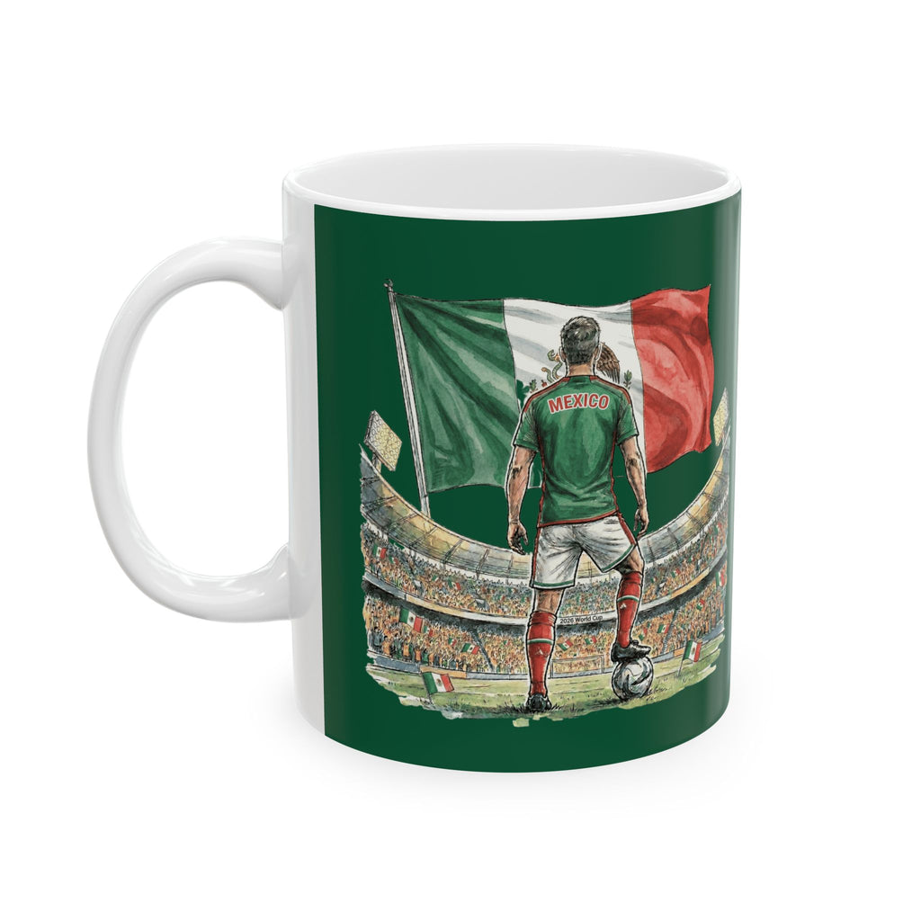 Mexico World Cup 2026 Soccer Mug, Ceramic Cup, Mexico Flag, Gift For Soccer Fan