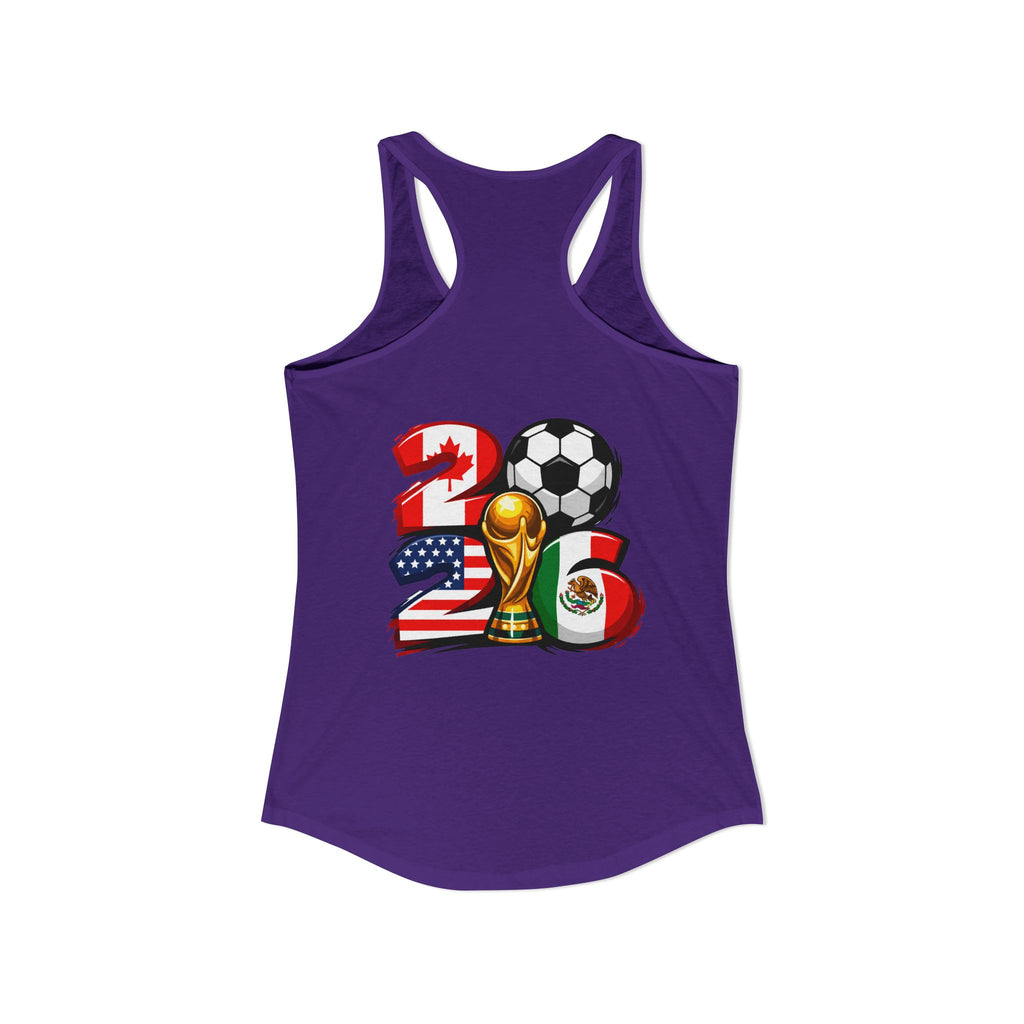 Ecuador World Cup 2026 Women's Tank Top — Mother's Day Soccer Fan Racerback