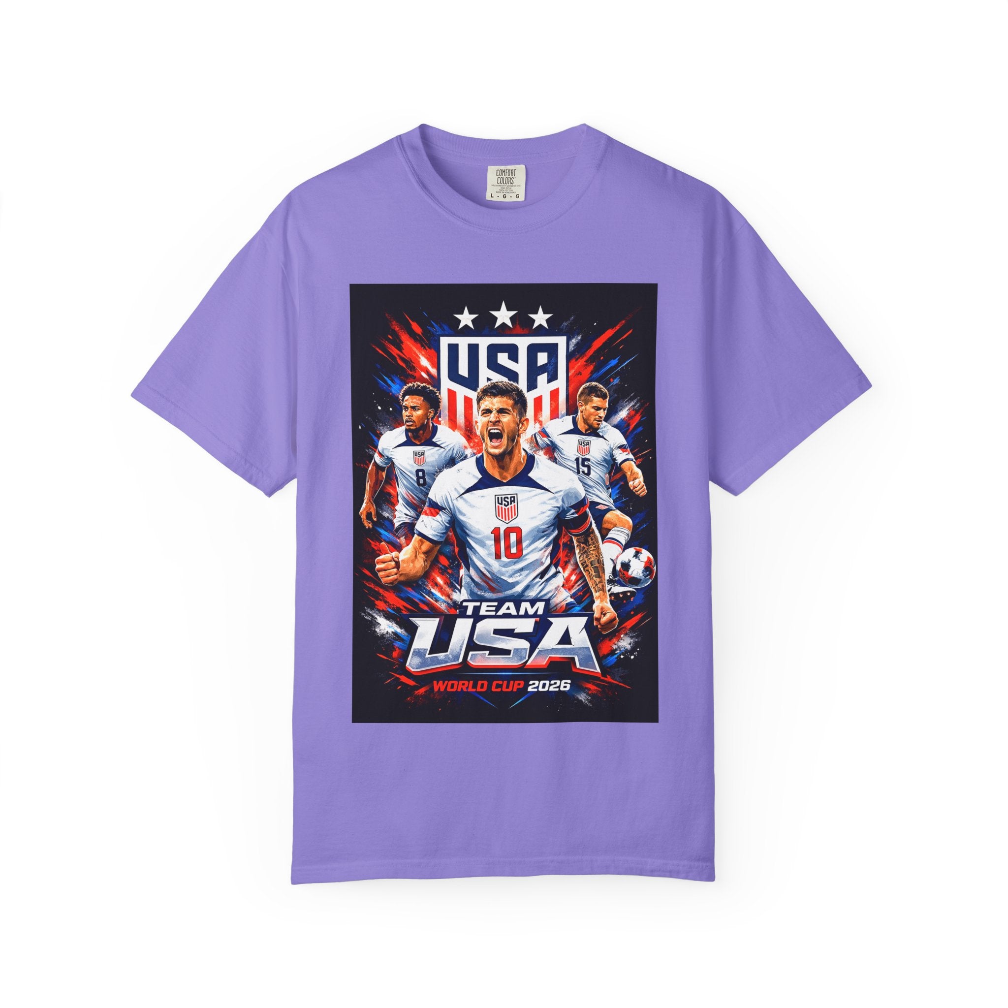 USA Soccer Players Team USA T-Shirt | 2026 World Cup Back Trophy Design, USA Flag, Gift for him, Collectible