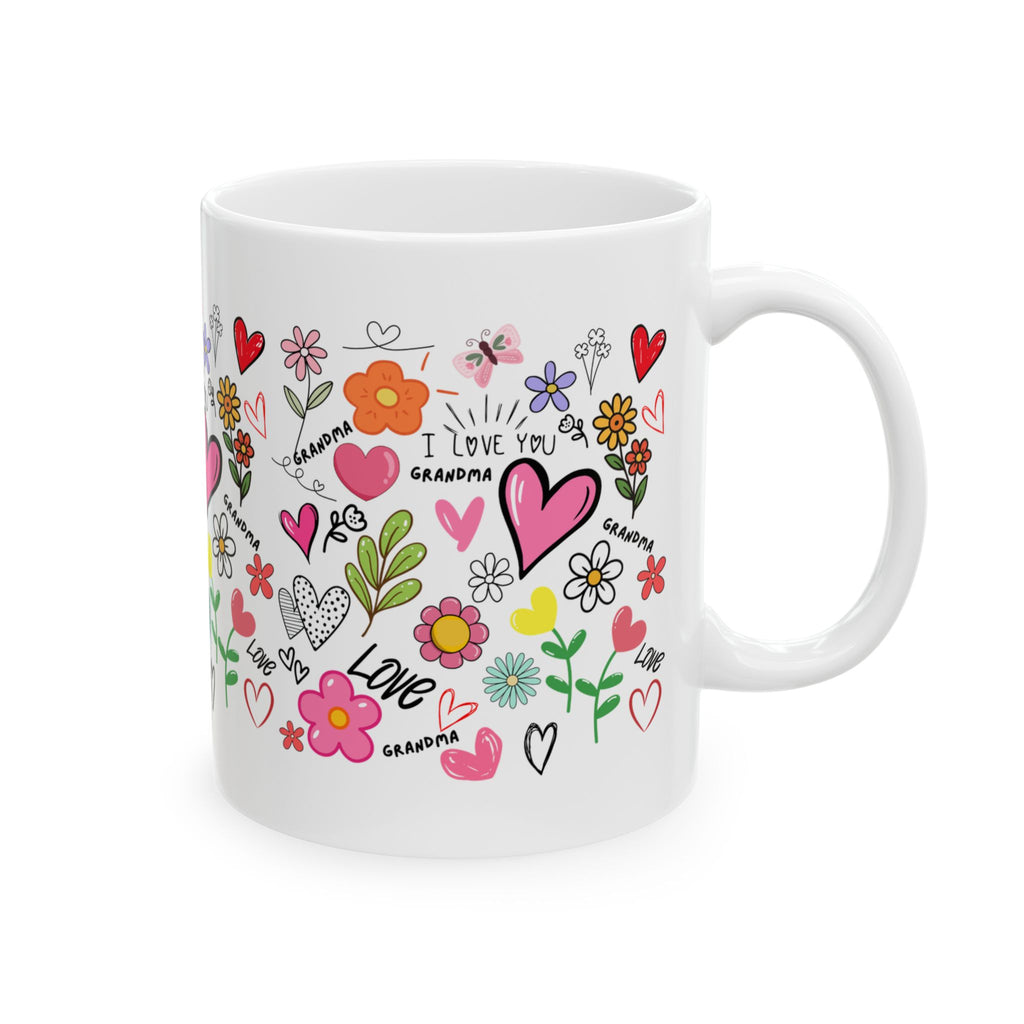 Mother's Day coffee mug, gift for mom, floral happy mothers day cup