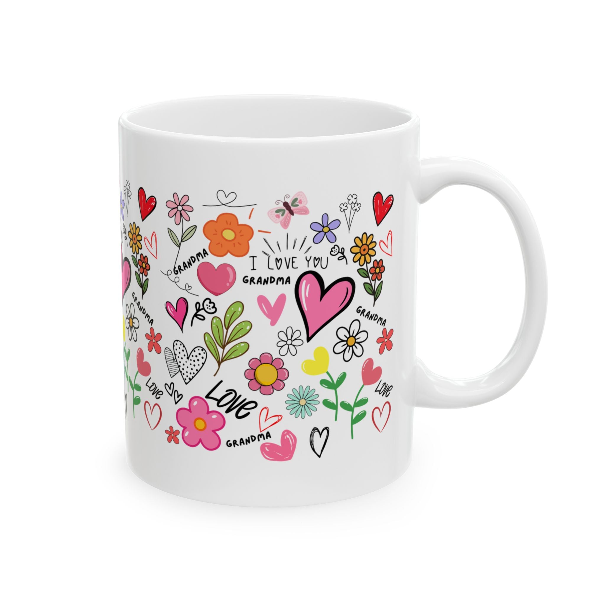 Mother's Day coffee mug, gift for mom, floral happy mothers day cup