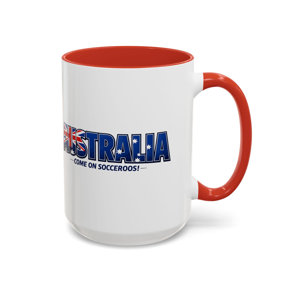 Australia Soccer Cheers Mug | Accent Coffee Mug 11oz 15oz