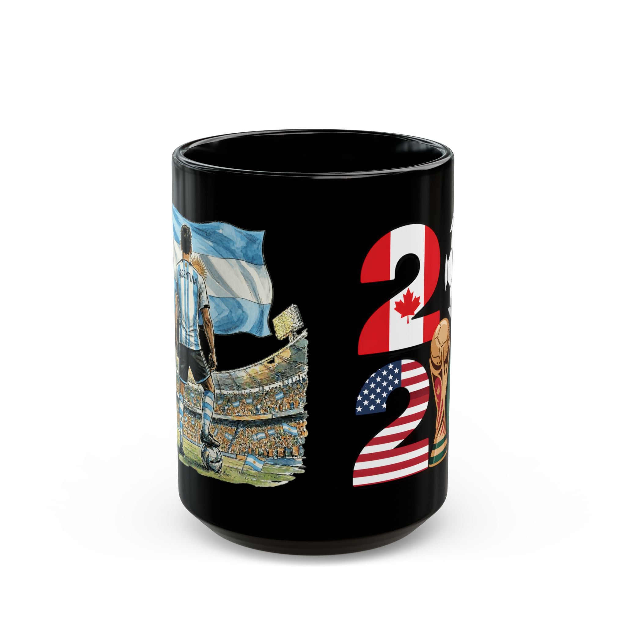 Argentina World Cup 2026 Mug | Black Ceramic Coffee Mug, Gift for dad