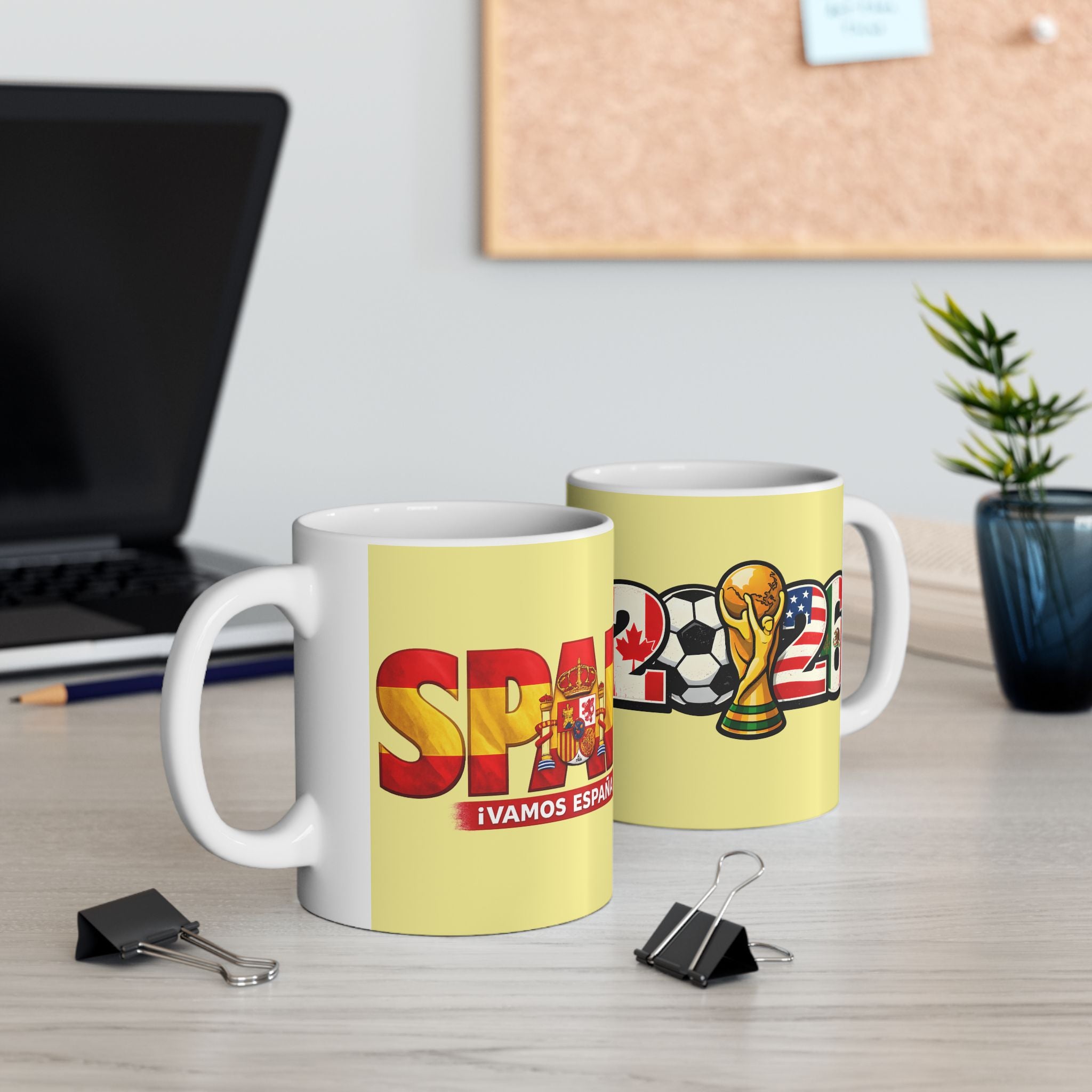 Spain World Cup 2026 Mug, Ceramic Coffee Cup, Spain Flag, Gift For Dad