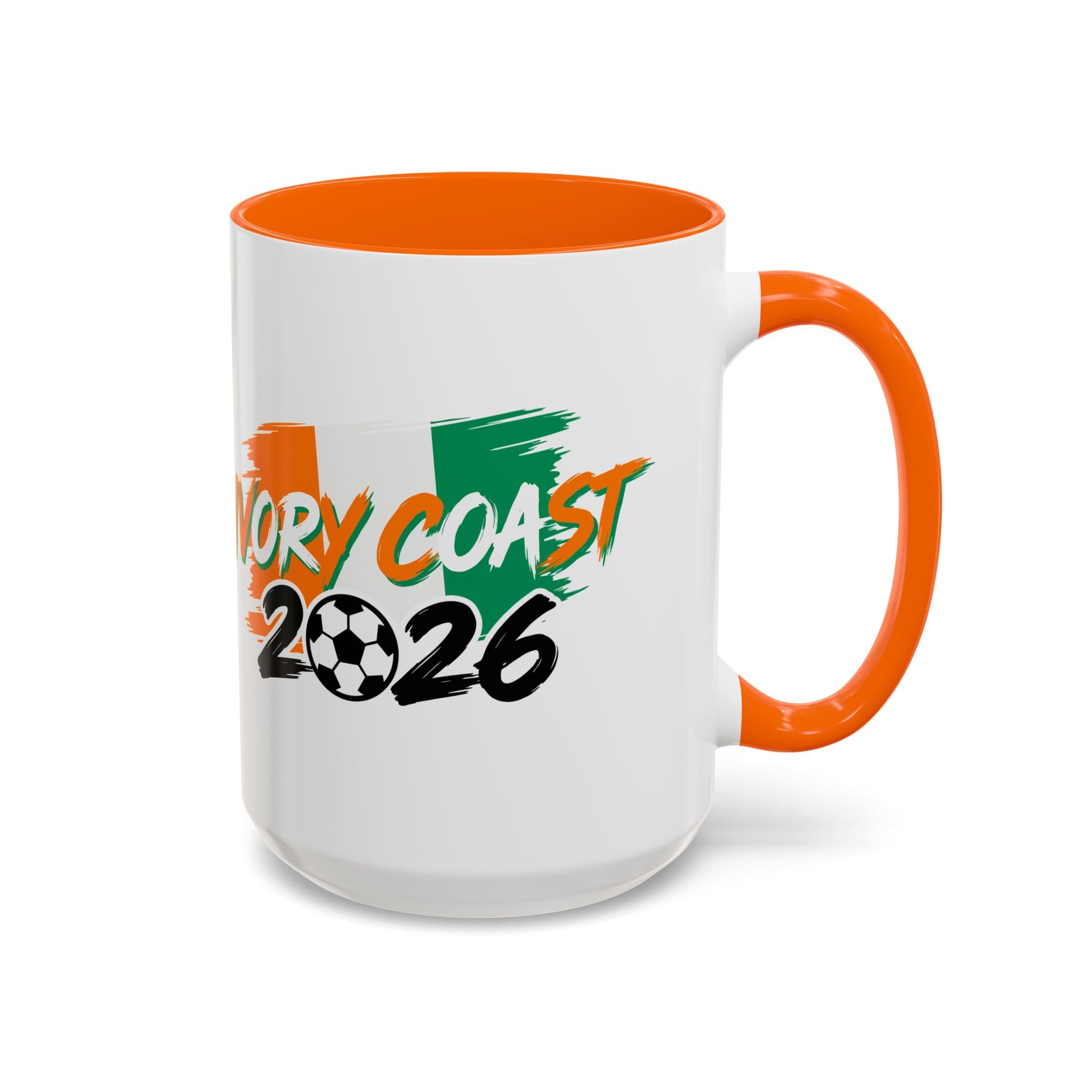 Ivory Coast 2026 Soccer Logo Mug | Accent Coffee Mug 11oz 15oz,Soccer World Cup 2026, Gifts for Dad