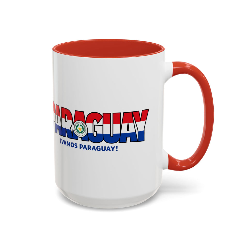 Paraguay Vamos Paraguay Mug | Accent Coffee Mug 11oz or 15oz, Soccer World Cup 2026, Gifts for Dad