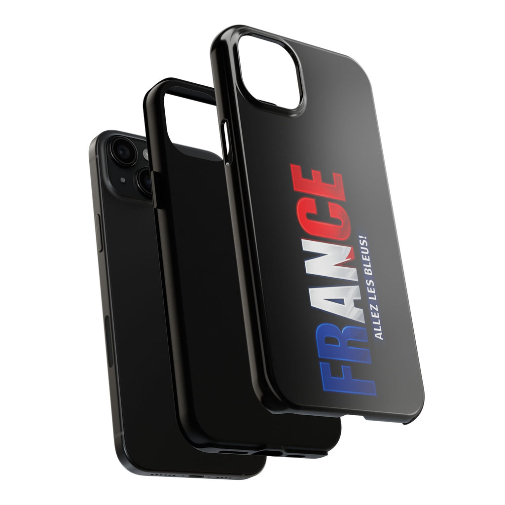 France tricolor vertical text Phone Case | Allez Les Bleus!, Cuctom Protective, Glossy Tough Cases, World Cup 2026