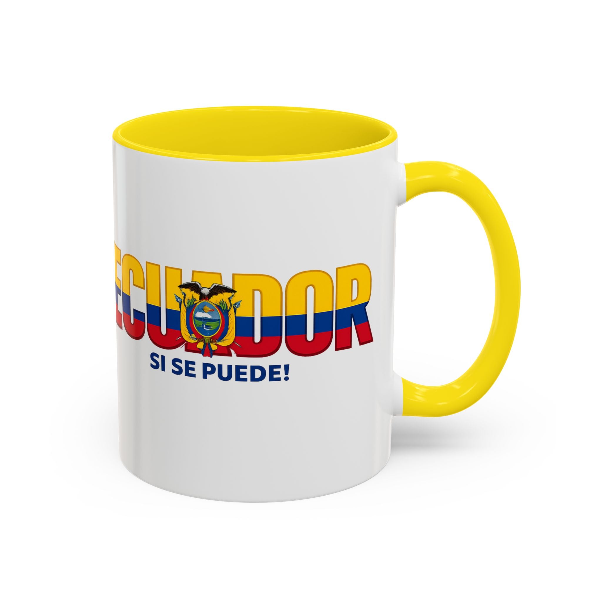 Ecuador Flag Text mug | Accent Coffee Mug (11/15oz), World Cup 2026, Gift for Dad, Father Day