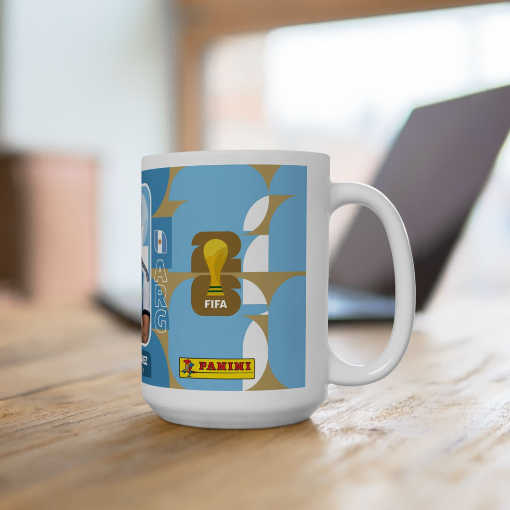 Argentina Soccer Player Julian Alvarez Mug — Ceramic Coffee Cup (11oz/15oz), World Cup 2026 Mugs