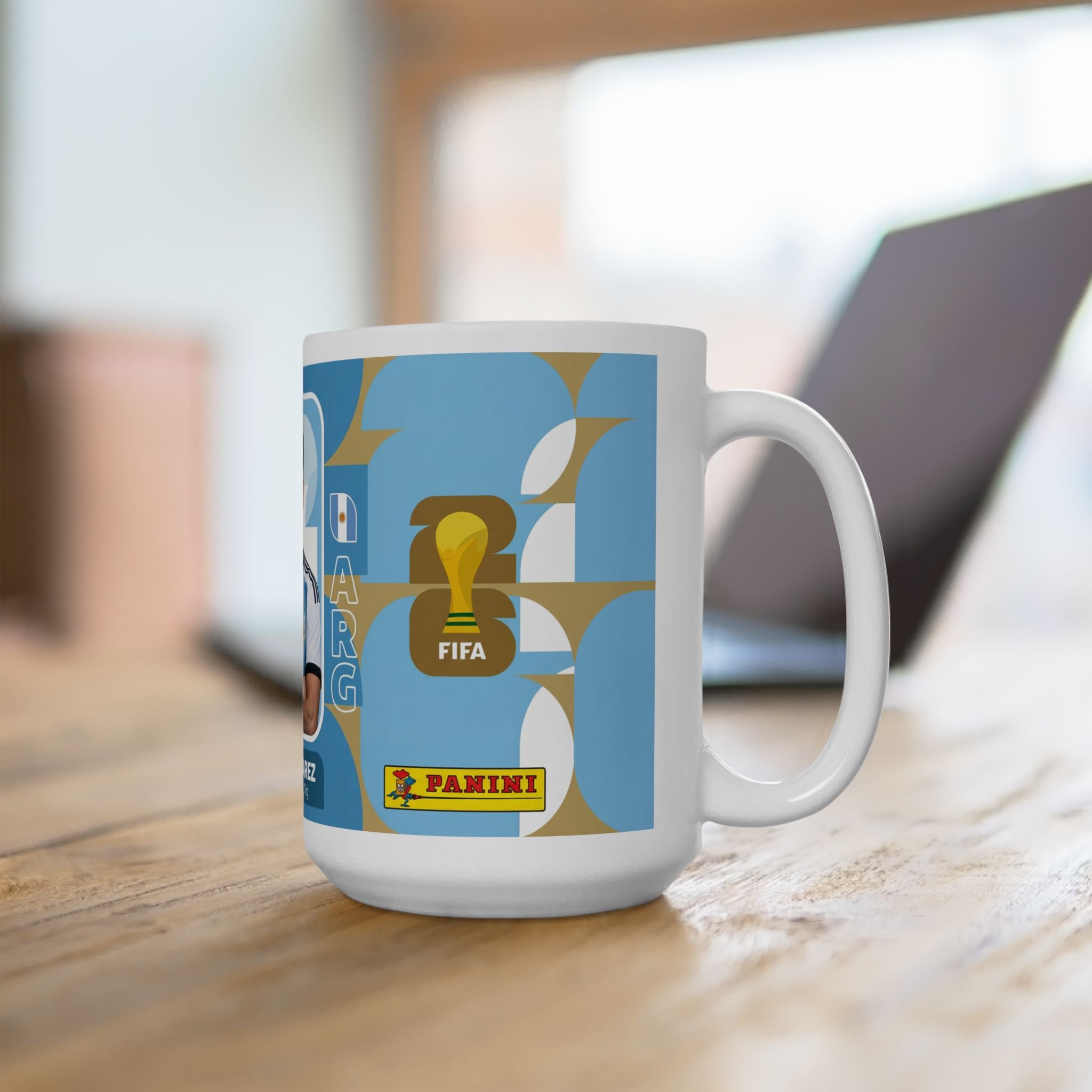 Argentina Soccer Player Julian Alvarez Mug — Ceramic Coffee Cup (11oz/15oz), World Cup 2026 Mugs