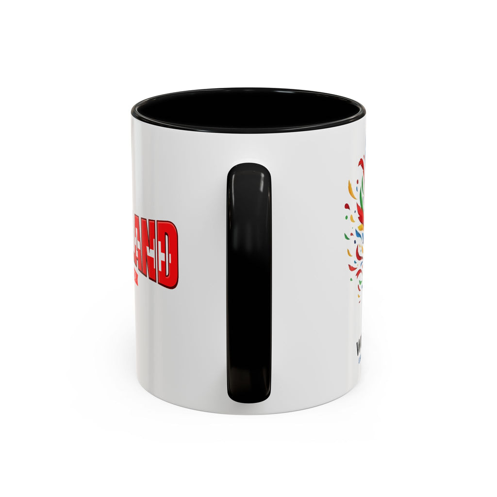 Switzerland Soccer Typography Mug | Accent Coffee Mug 11oz 15oz, Soccer World Cup 2026, Gift for Dad
