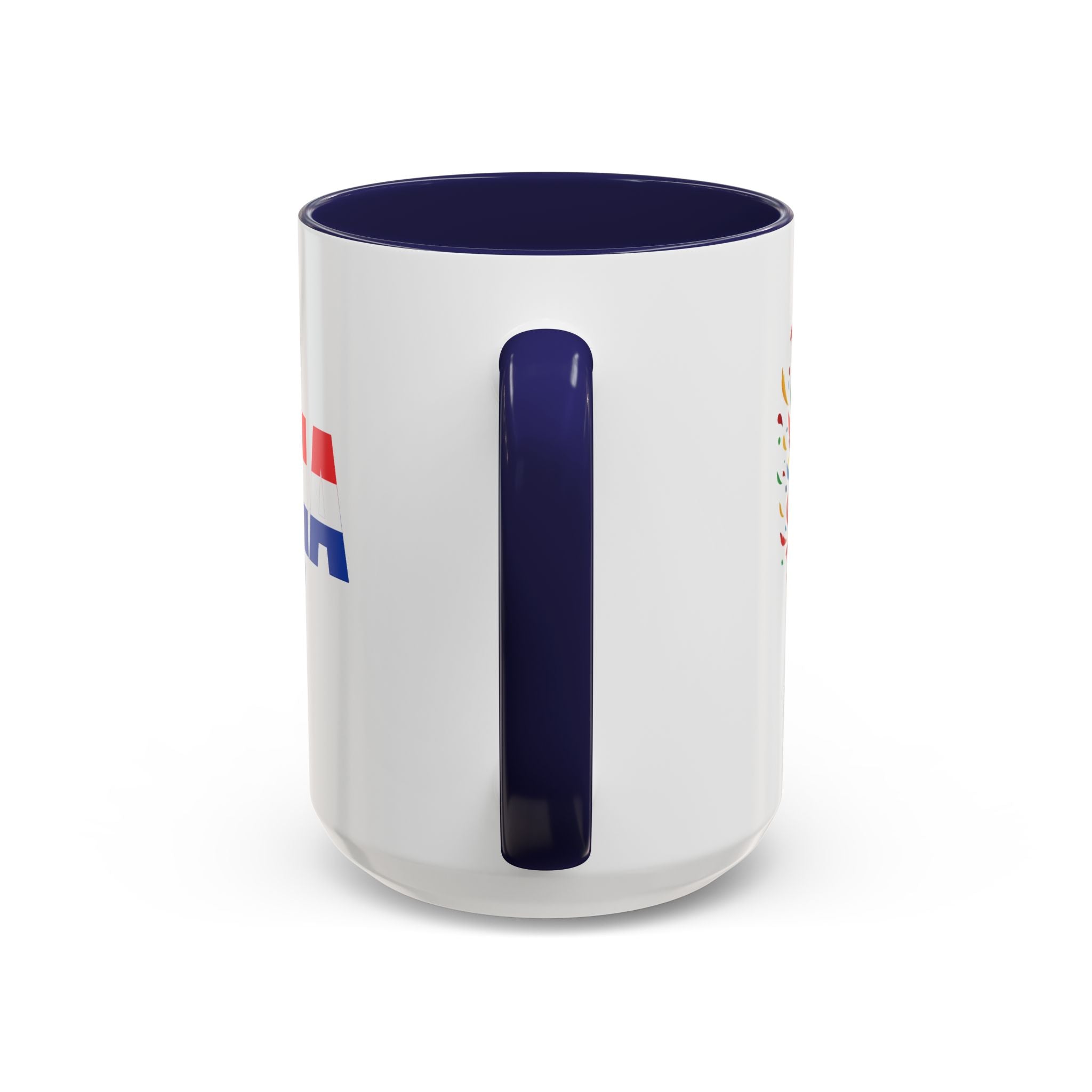 Croatia Flag Logo Accent Coffee Mug | Croatian Pride 11oz 15oz, World Cup 2026, Gifts for Dad