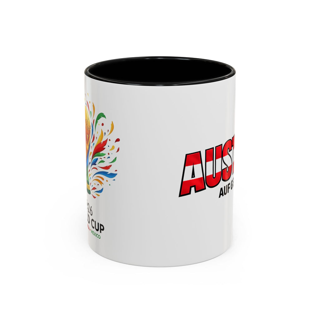 Austria Flag Text mug | Accent Coffee Mug (11/15oz)