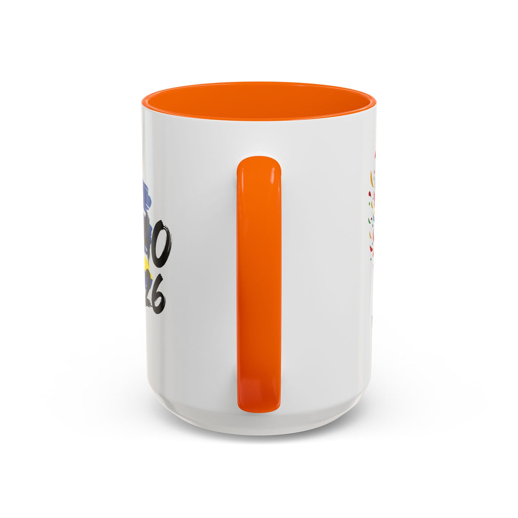 Curaçao 2026 Soccer Flag Accent Coffee Mug | 11oz 15oz,Soccer World Cup 2026, Gift For Dad